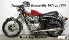 TRIUMPH 750 BONNEVILLE 1973 to 1979 WORKSHOP MANUAL PDF Files