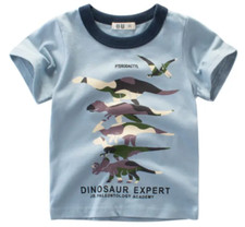Dinosaur Expert Light Blue T-Shirt for Kids