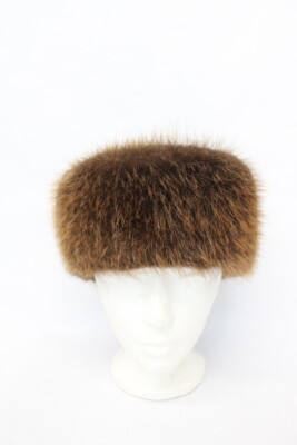 Genuine beaver fur pillbox hat Vintage Lora Petite Size Mink Fur Pillbox Hat | eBay main image 4