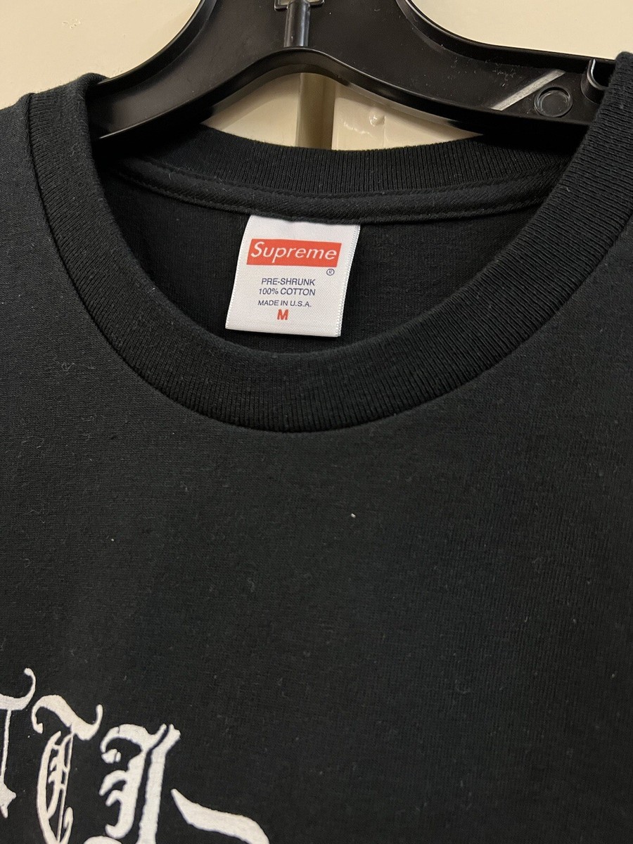 FW13 Supreme ANTI-ESTABLISHMENT Black Tee T-Shirt Sz M