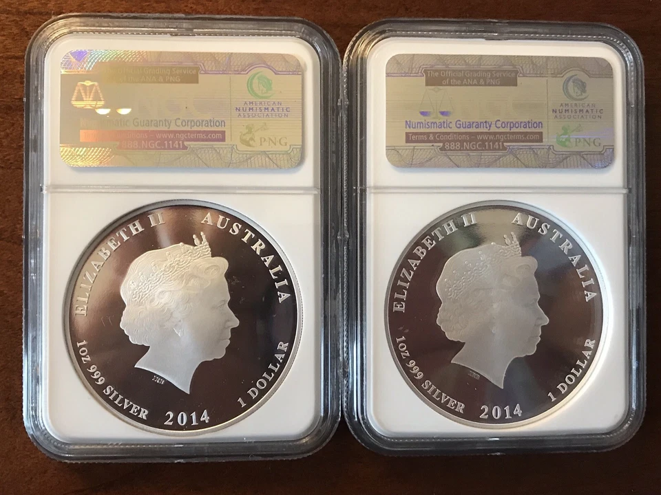 2014 AUSTRALIA LUNAR YEAR HORSE $1 1OZ SILVER NGC PF69 Proof Coin Early Release - Image 4 of 4