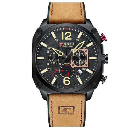 INC International Concepts Women\'s Brown Imitation Leather Strap Watch 40mm INC INTERNATIONAL BROWN DIAL BROWN FAUX LEATHER STRAP MEN main image 2