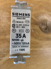 Siemens 3NA3814 35 Amp 500V Fuse LOT of 3 used 35AMP CSQ