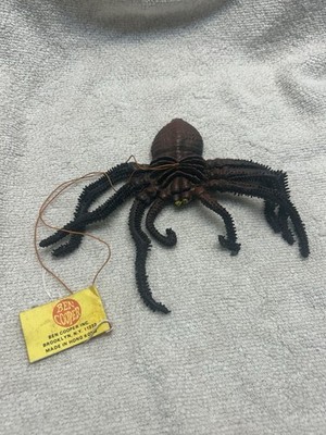 Vtg Ben Cooper Halloween Super Spider Rubber Decoration Prop  Jiggler NOS