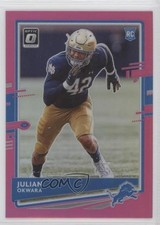 2020 Panini Donruss Rookie Optic Preview Pink Prizm Julian Okwara #P-294 07rd