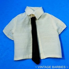 Vintage Ken Doll United Airlines Pilot #7707 White Shirt & Tie ~ 1970's