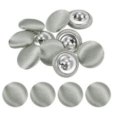Cover Button Kits 10pcs - Fabric Button Maker Covered - Flame Gray - 0.5 IN