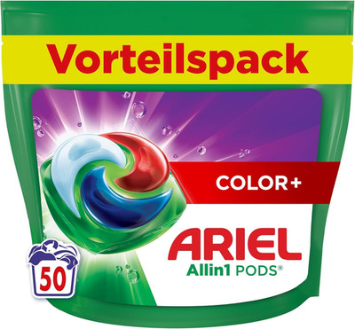 Ariel Waschmittel Pods All-in-1 Color+ Fleckentfernung 50 Waschladungen