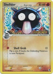 Shellder (Delta Species) 63/101 EX Dragon Frontiers Reverse Holo Stamped