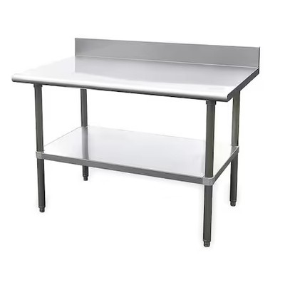 Zoro Select 4Uek1 Fixed Work Table, Ss, 60'' W, 30'' D,  4Uek1