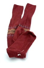 VTG 80s 90s Sears Unbranded Calf Socks Casual Hosiery Striped Red 9-12