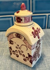 * * *  TEEDOSE RAUENSTEIN INDISCH PURPUR / GARBENMUSTER UM 1780  * * *