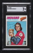 1977 Topps Dennis Eckersley #525 SGC 7 HOF 0vs7