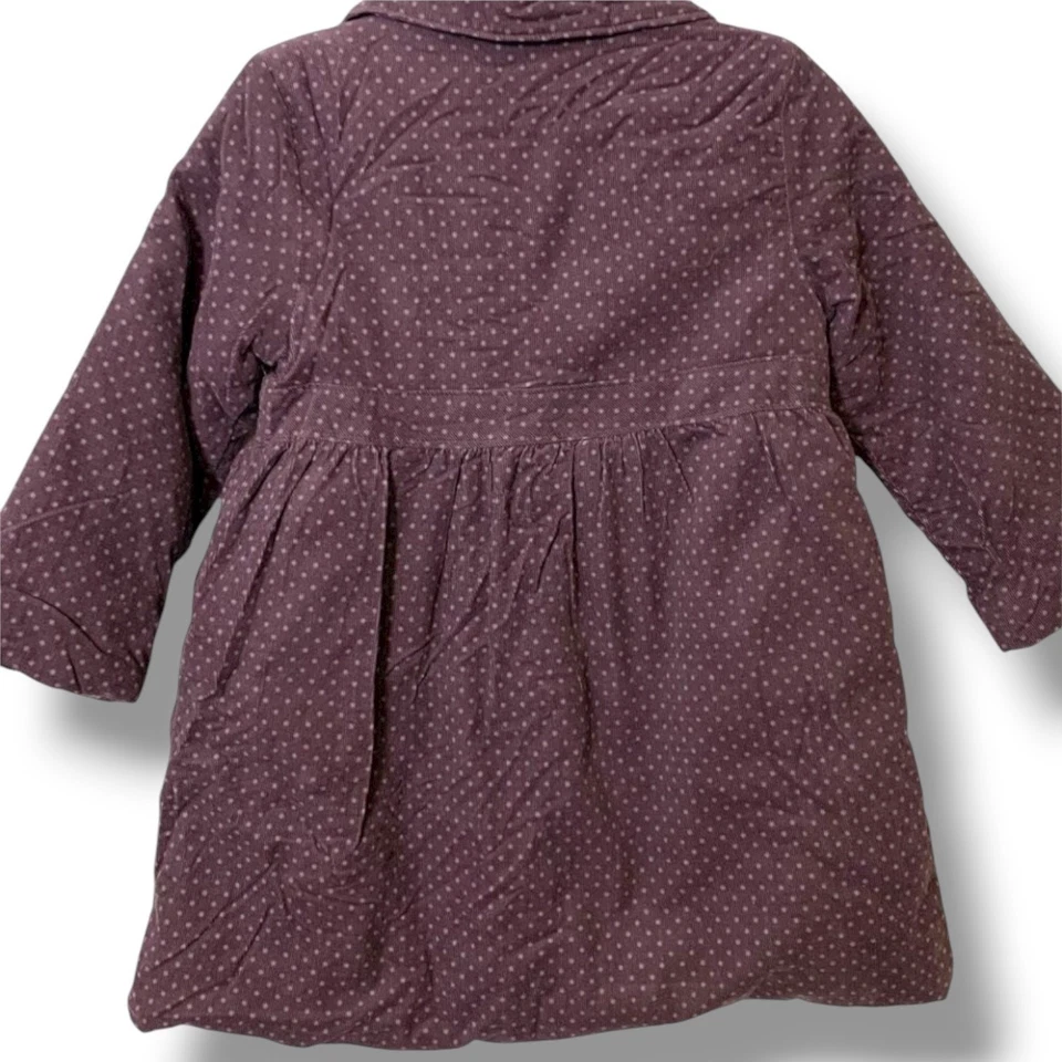 Abrigo Penelope Mack Niña Talla 5 Rosa Lunares Volantes Marrón Abrigo Boutique  Foto 2 de 4