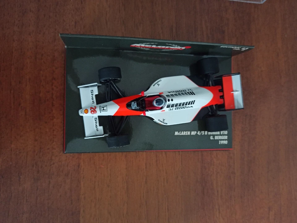 F1 MINICHAMPS 1/43 MCLAREN MP4/5 B HONDA V10 G. BERGER 1990 - Immagine 2 di 4