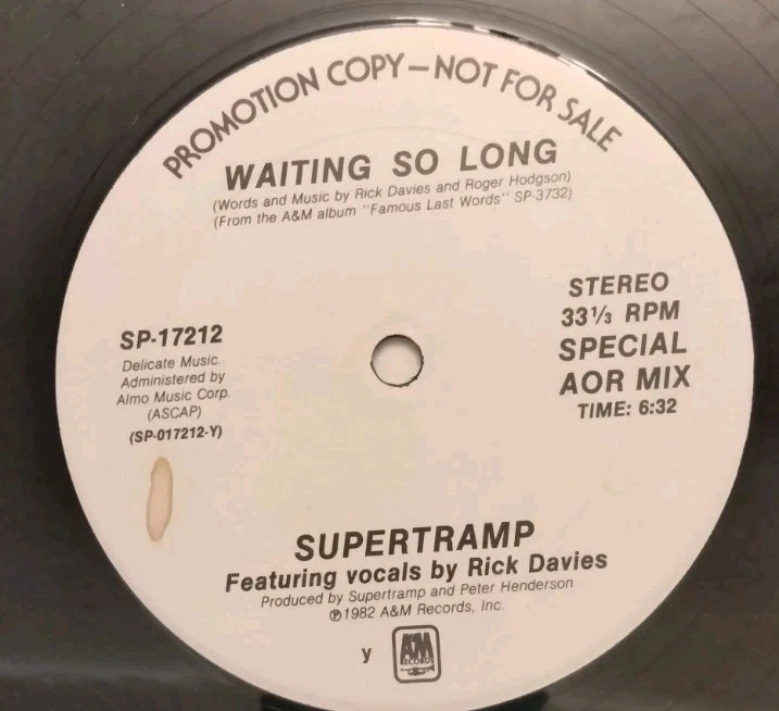 Supertramp It's Raining Again Promo with Roger Hodson Autograph and Tour Book - Image 3 of 4