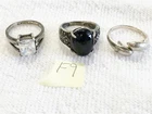 VINTAGE STERLING SILVER RING COLLECTION SUPER COOL MUST SEE LOT #F9