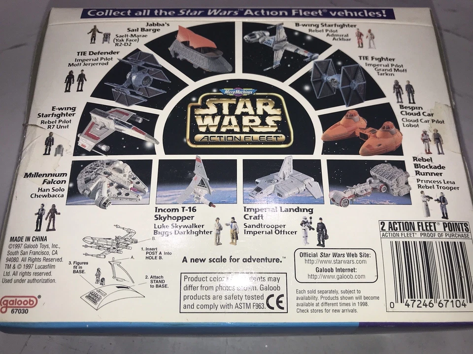 Star Wars Micro Machines Action Fleet: Jabba's Sail Barge Yak Face y R2-D2 15b1 Foto 4 de 4