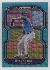 2021 Panini Prizm Tier II Teal Wave Prizm Brady Singer #114 fm0