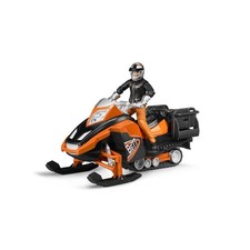 Bruder Toys 1:16 Scale Snowmobile with Driver Accessories