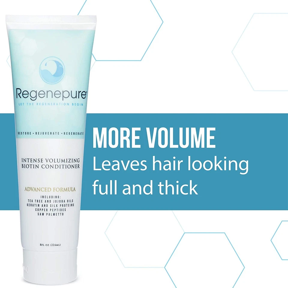 Regenepure Volumizing Biotin Conditioner 8 oz - Healthy Hair & Scalp - Image 2 of 3