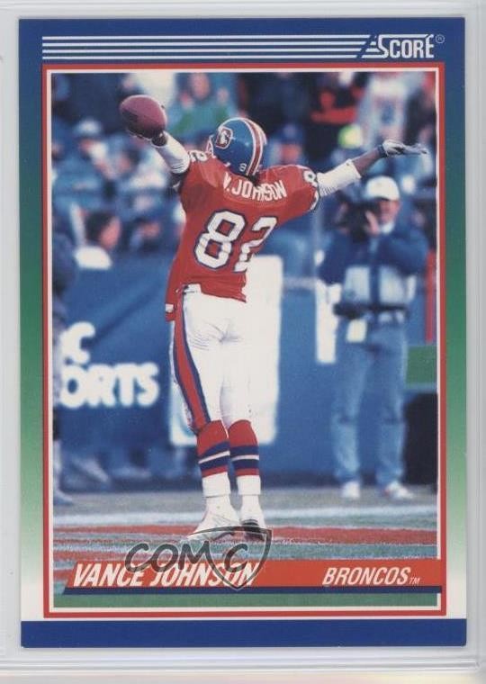 1990 Score 100 Hottest Players Vance Johnson #39 0s5