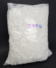 HUGE LOT 2500+ Clear Plastic Water Bottle Caps Lids 4 POUNDS Recycle ♻️ Art