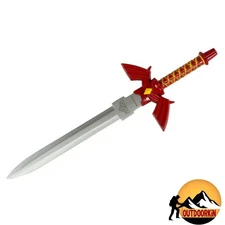 11.5" Defender Fantasy Red Stainless Steel Dagger with Red Sheath - USA Eds
