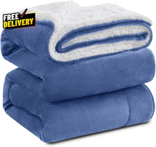 Sherpa Fleece King Size Blanket for Bed - Extra Warm and Heavy Thick Blankets