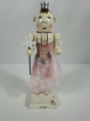 RARE 2008 Limited Edition Pink Fairy Princess Wooden Nutcracker 8814/16222