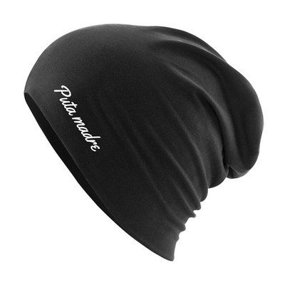 Beanie Puta madre spanisch Schriftzug Geschenkidee Puta madre Geschenk Präsent M