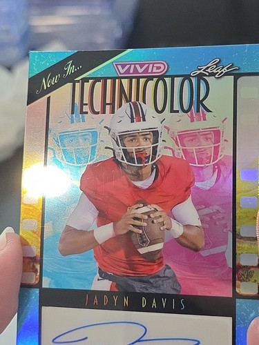2024 Leaf Vivid - Jadyn Davis - Blue Technicolor Auto #D 1/1 - Bild 10 von 10
