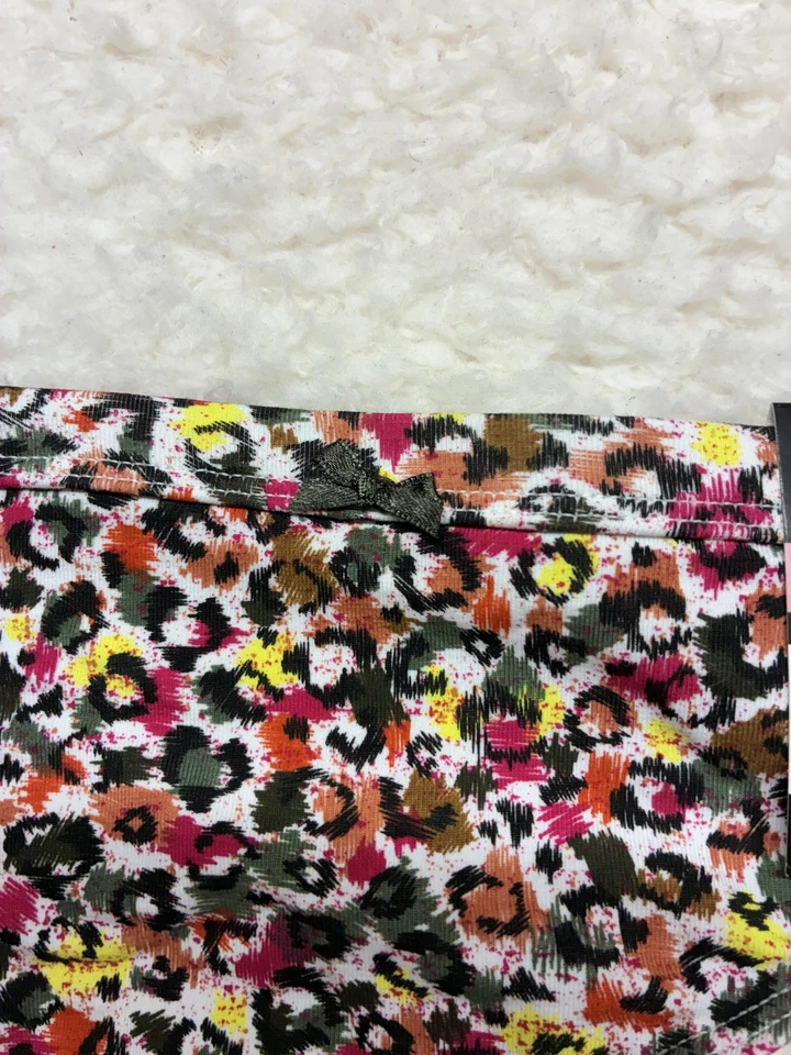 No Boundaries Thong Womens Large Multi Leopard Print Cotton Spandex Underwear - Image 3 of 4