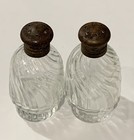 Vintage Glass Salt & Pepper Shakers — photo 1