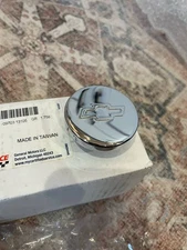 New GM Performance Parts Oil Filler Push Cap - Chrome with Chevy Logo # 12341993