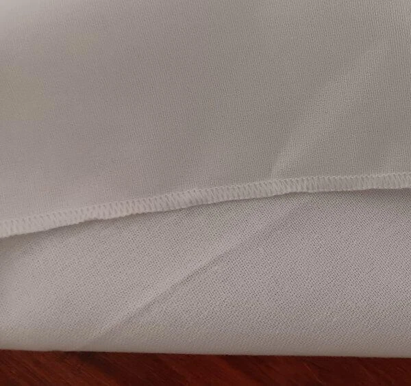 Vintage Stamped Embroidery Tablecloth Thistle Flowers Cotton 59" - Image 4 of 4