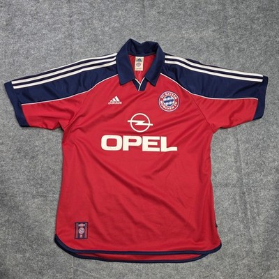 Vintage FC Bayern Munich Jersey Mens Large Red Soccer Football
