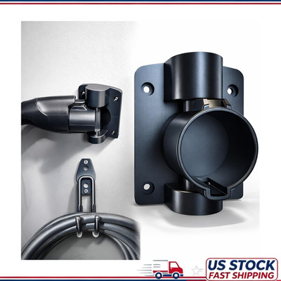 J1772 Holder Wall Mount EV Charger Dock, Swivel Plug Holster BMW Audi Ford Kia R