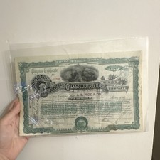 Colorado Central Consolidated Mining Co. Circulated Stock w/ Coupons
