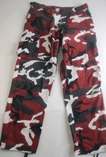 Rothco BDU Cargo Pants Mens 36x32 Red Camo Adjustable Waist Military Tactical