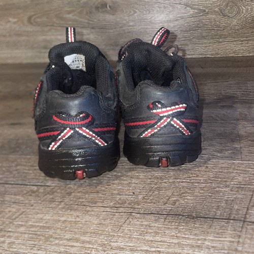 Scarpe da trekking Keen giovani taglia US 9 elastici stringate trail escursionisti nere rosse - Foto 4 di 11