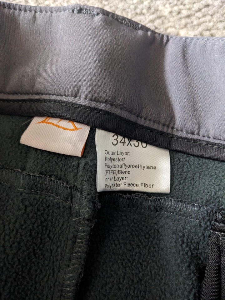 Bombshell Summitskin Mens 34X30 Ski Snowboard Hiking Pants Gray