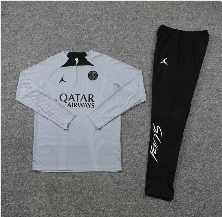 Grey white hotsell and black tracksuit