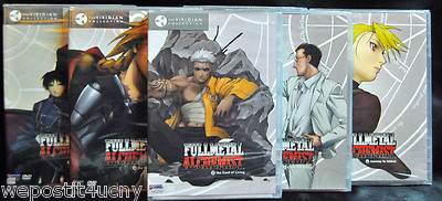 Full Metal Alchemist DVD #s 3 4 5 6 & #10... 5 ALL NEW DVDS  Next Day Ship 