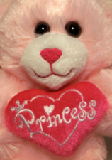 Dan Dee SWEETHEART BEAR 9" Pink Princess Valentine's Day Plush Stuffed Animal