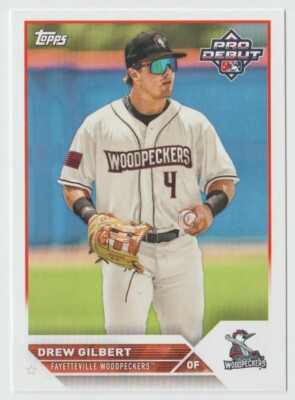 2023 Topps Pro Debut #PD-136 Drew Gilbert - Fayetteville Woodpeckers