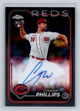 2024 Topps Chrome Connor Phillips #RA-CP Rookie Autographs Cincinnati Reds