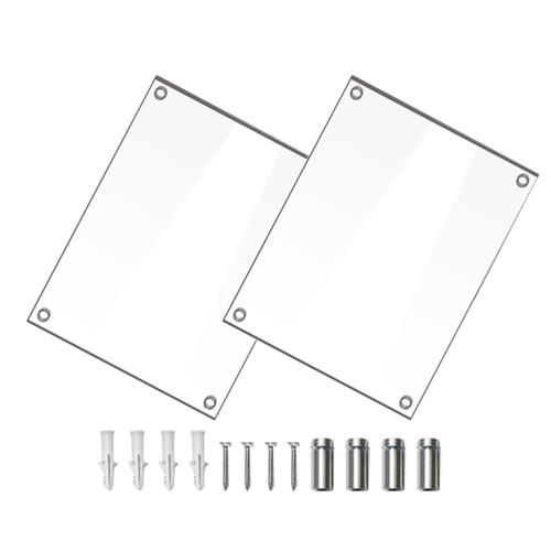 Clear Acrylic Photo Frame Wall Mounting Clear Picture Frame Picture Photo - Picture 3 of 12