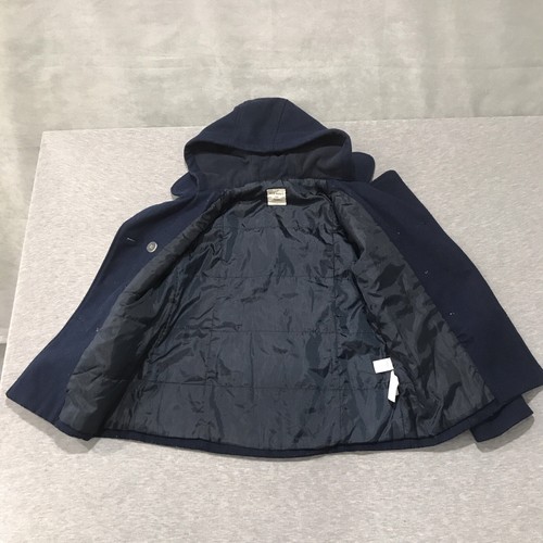 Old Navy Pea Coat With Hood - Dark Blue - Size Large Kids 10-12 - Picture 7 of 20