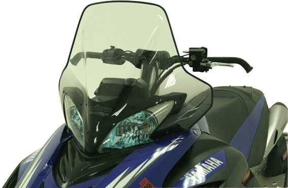 Powermadd Windshield 18.5in. Clear/Black Fade for Yamaha RS Vector